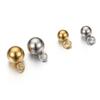 20-40pcs Stainless Steel Beads Solid Ball Charms for Necklace Bracelet Jewelry Making DIY Earrings Gold Bead Pendants