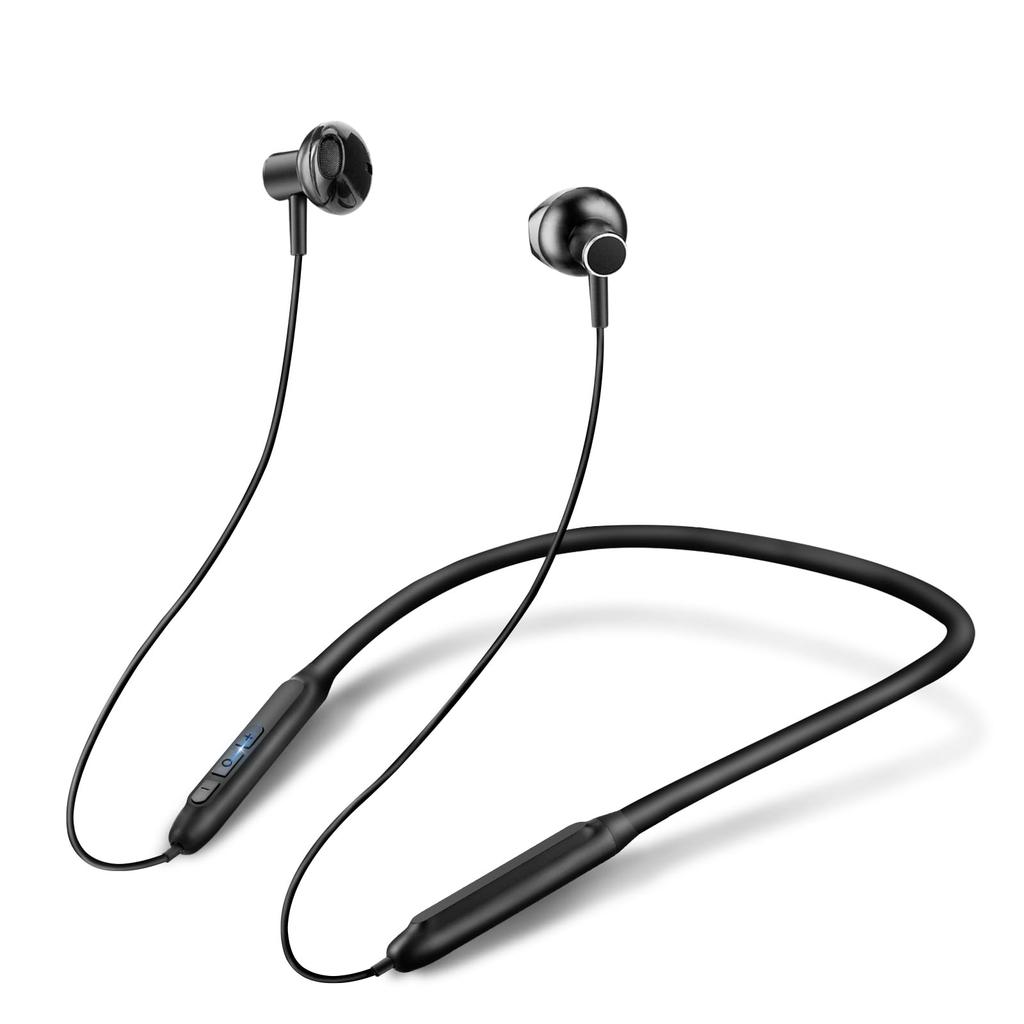 [2024 Innovation Neckband Earphones - Bluetooth 5.3] HQP Bluetooth Neckband Earphones, Wireless Earbuds, CVC8.0 Noise Cancelling, Type-C Fast