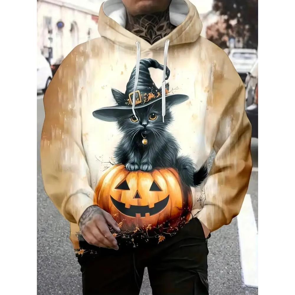 Simple Comfortable Men's Hooded Sweatshirt Casual Loose Hoodies Sweatshirts Men’s