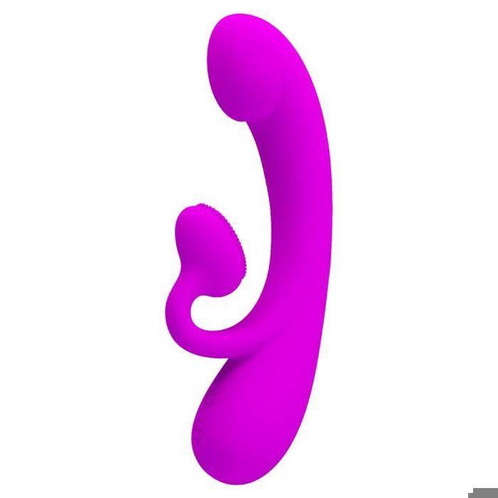 Pretty love - vibrateur sincere et ventouse de clitoris silicone violet -
