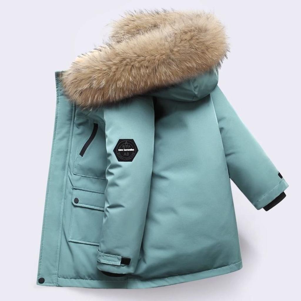 Children's Clothing, Boys' Cotton Jacket, Down Cotton Winter Clothing, Middle-aged and Older Children's Cotton Jacket, Thick and Warm Cotton Jacket