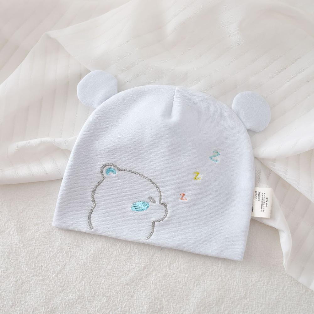 0-3 Months Baby Fetal Cap Print Infants Beanie Cap Windproof Newborn Hats  Autumn