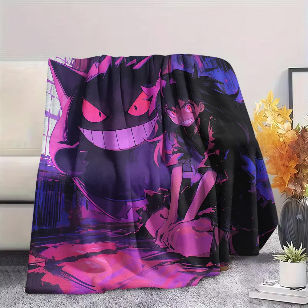 Dark Ghastly  Print Flannel Blanket, High quality Comfortable for All Seasons, Home Decor, Warmth and Comfort