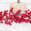 Wall Hanging Christmas Berry Artificial Red Berries String Reuseable   Room
