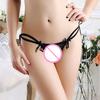 Sexy Bowknot Dangle Bead Lace Hollow G-String Underpants Sleepwear Women Thong