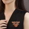 Baroque Rhinestone Bee Design Women's Brooch Simulated Insect Pins Suit Coat Accessories Party Holiday Couple Gift