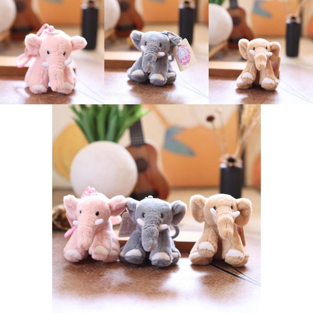 Adorable Elephant Plush Doll With Pp Cotton Filling For Backpack Decor And Gifts