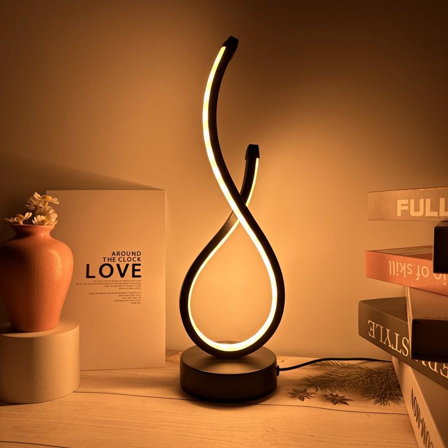 2025 LED Desk Lamp: Bedroom & Bedside Night Light with Three-Color Dimming & 36 Colorful Modes for Creative Spaces