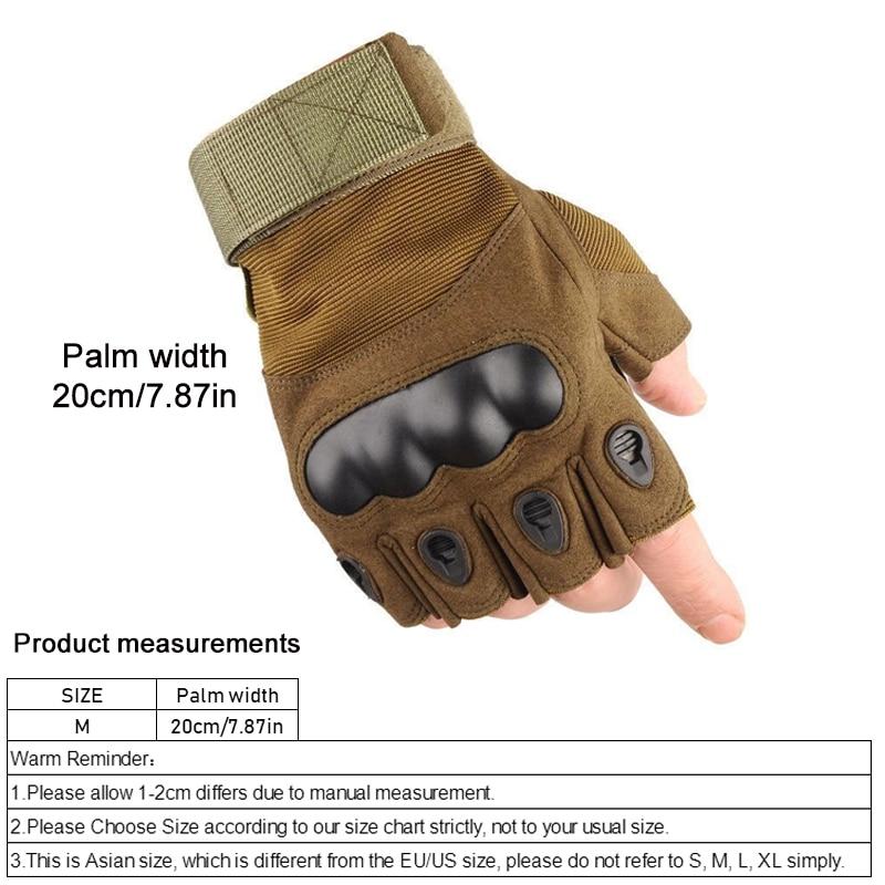 Taktische Handschuhe für den Außenbereich Sport Halbfinger Militär Herren Damen Kampf Schießen Jagd Fitness Fingerlose Handschuhe