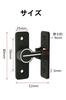 YFFSFDC 90 Degree Fluorescent Door Zinc Alloy Door Clasp Retrofit Rotating Flip Latch Sliding Door Security Lock for and Entrances Buckle, Lock, Lock,