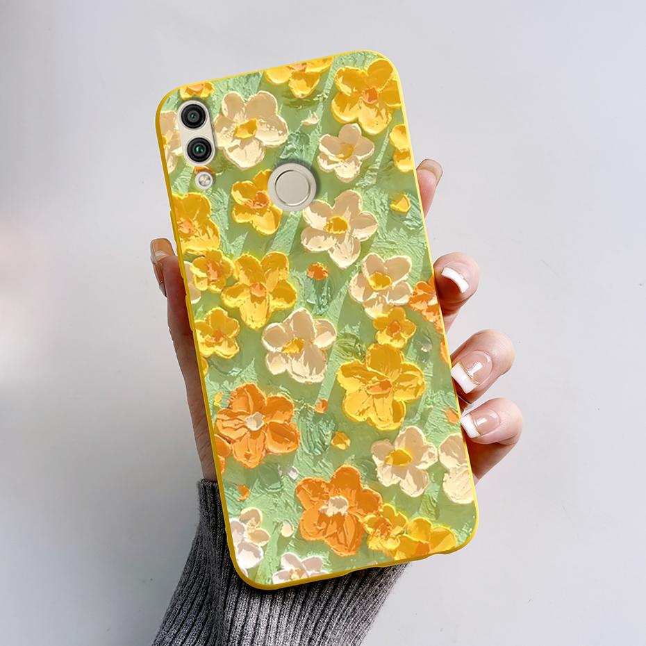 For Huawei Honor 8X Case Honor 8A 8C 8S Cover Cute Rabbit Panda Painted Soft TPU Phone Case For Honor 8A 8C 8S 8X Honor8X Fundas