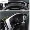 Dashboard Trument Panel Screen Frame Cover Trim Fit For Volvo XC60 2018 - 2024 ABS Matte / Carbon Fiber Accessories Interior
