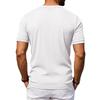 Men Retro Casual Ribbed Henley Short Sleeve Sports T Shirt