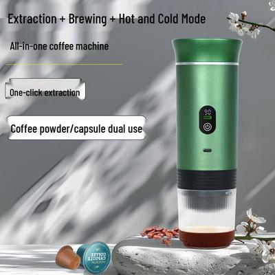 Wireless Portable Electric Espresso Maker with Pump Pressure and Moka Style