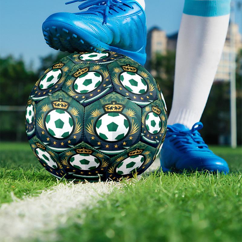 Club Santos Laguna Print Size 5 Soccer Ball, PU Wear Resistant Football for Match Training and Daily Practice, Birthday Gift for Soccer Fans