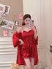 Ice silk pajamas female summer girl pure desire suspender shorts loungewear set pajamas female pink sexy pure desire