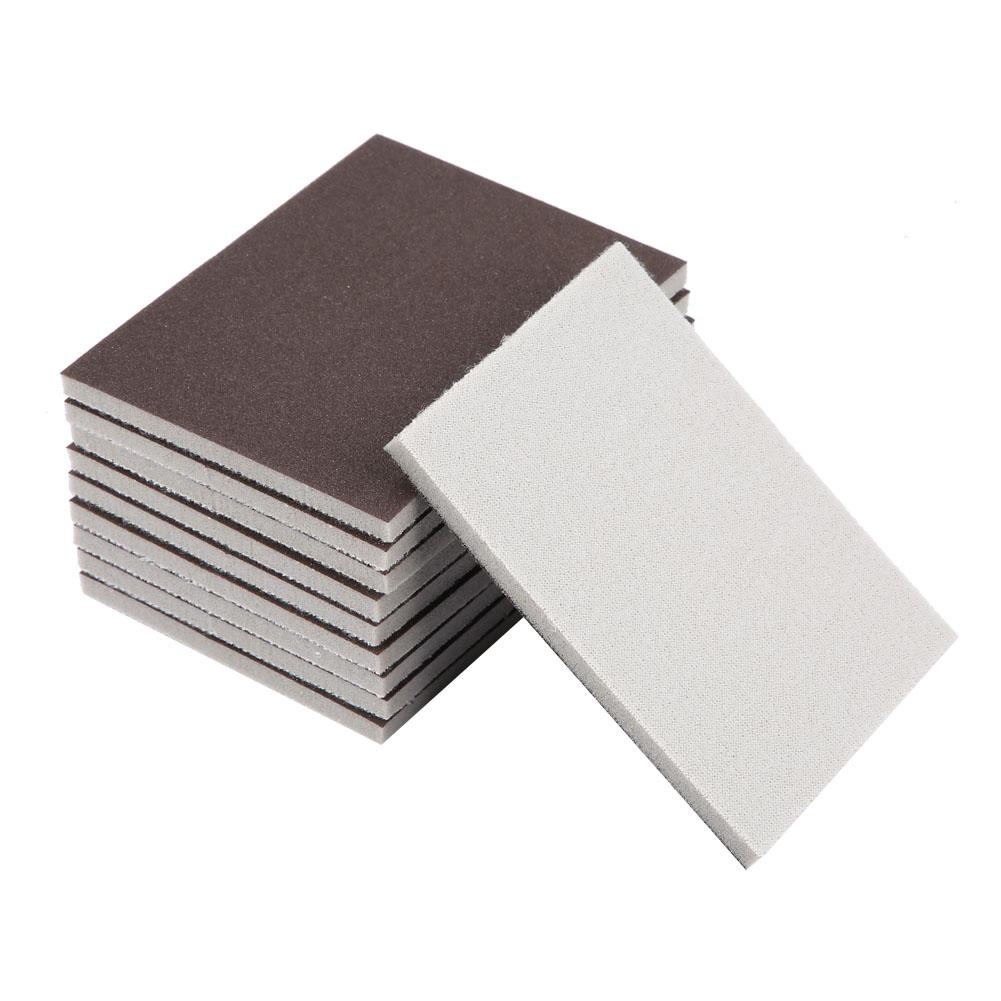 10PCS Sponge Sandpaper 120/180/240 Grit Fine Polishing Sanding Paper Polishing Paper Sander Paper Sandpaper Sanding Paper