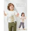 Wilberu Kidsren's Short-Sleeved Summer Tops for Boys and Girls 2024 New Baby Clothes Small Kidsren's Clothing T-Shirts