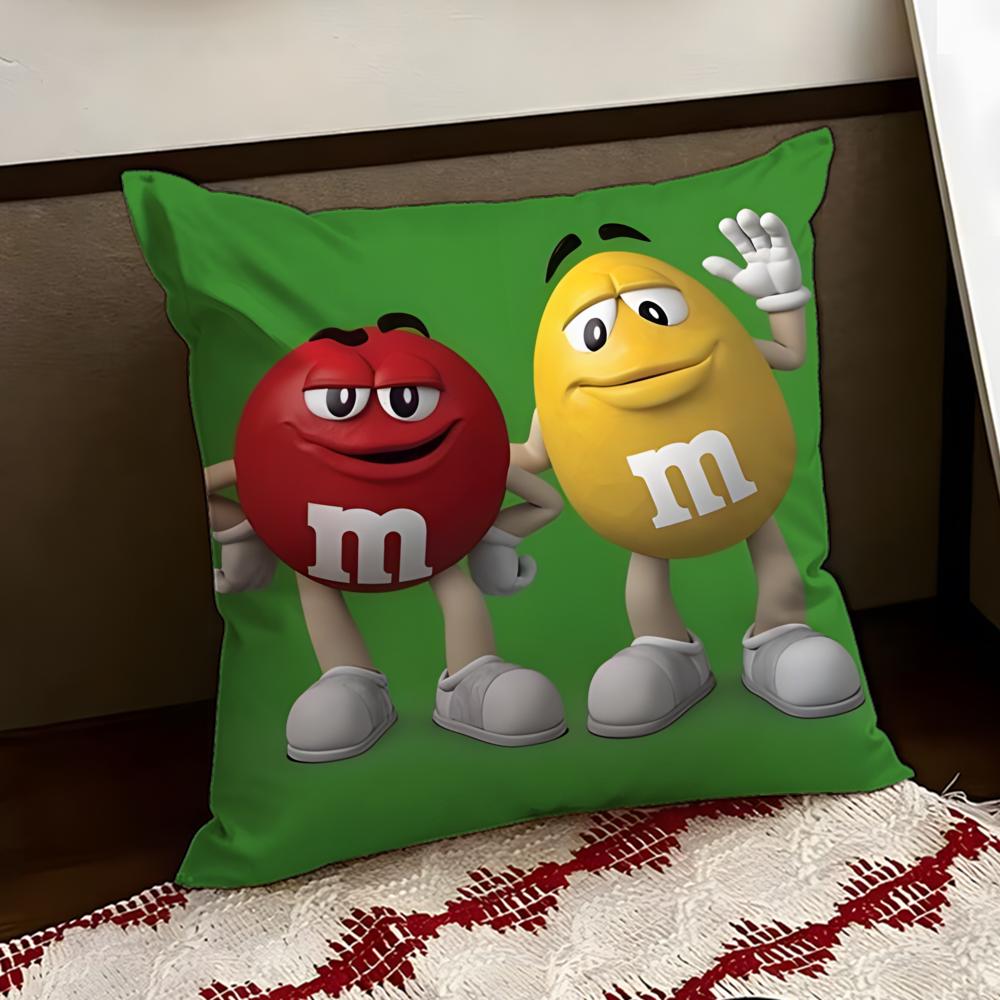

cartoon MMMs Cushion Cover Reversible Soft Durable Pillow Cover Home Car MultiScene Use for Daily Comfort 30X30cm