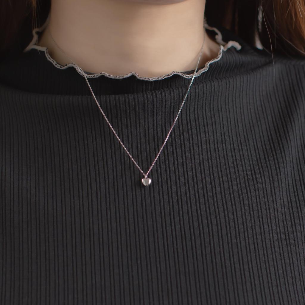 [Bloom] Official Women's Necklace, Silver, Rhodium Plated, Heart Motif 0772-4661-0019-0000