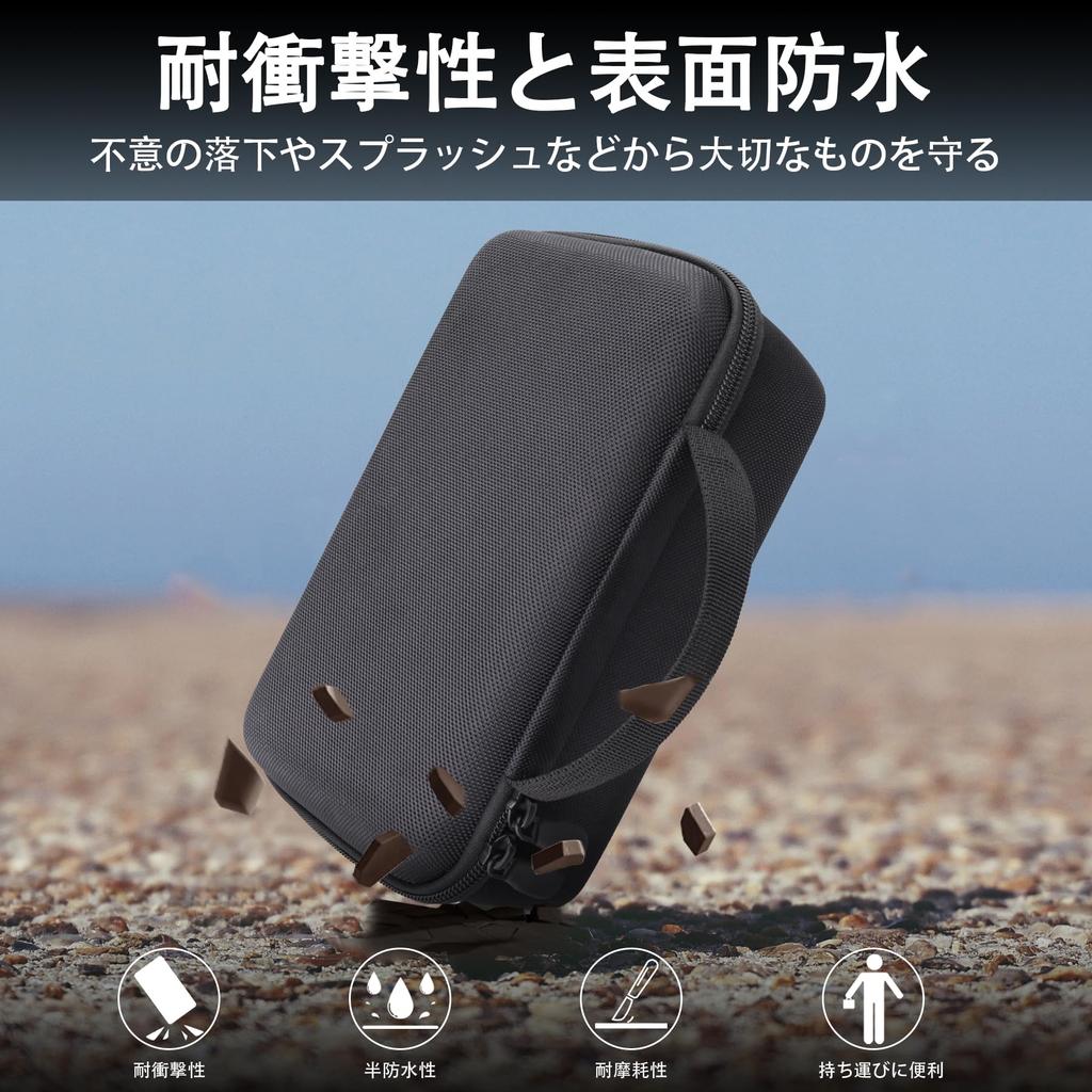 (Case Only) Anker Soundcore Boom 3i Bluetooth Speaker D5100 Storage Case, Black - co2CREA