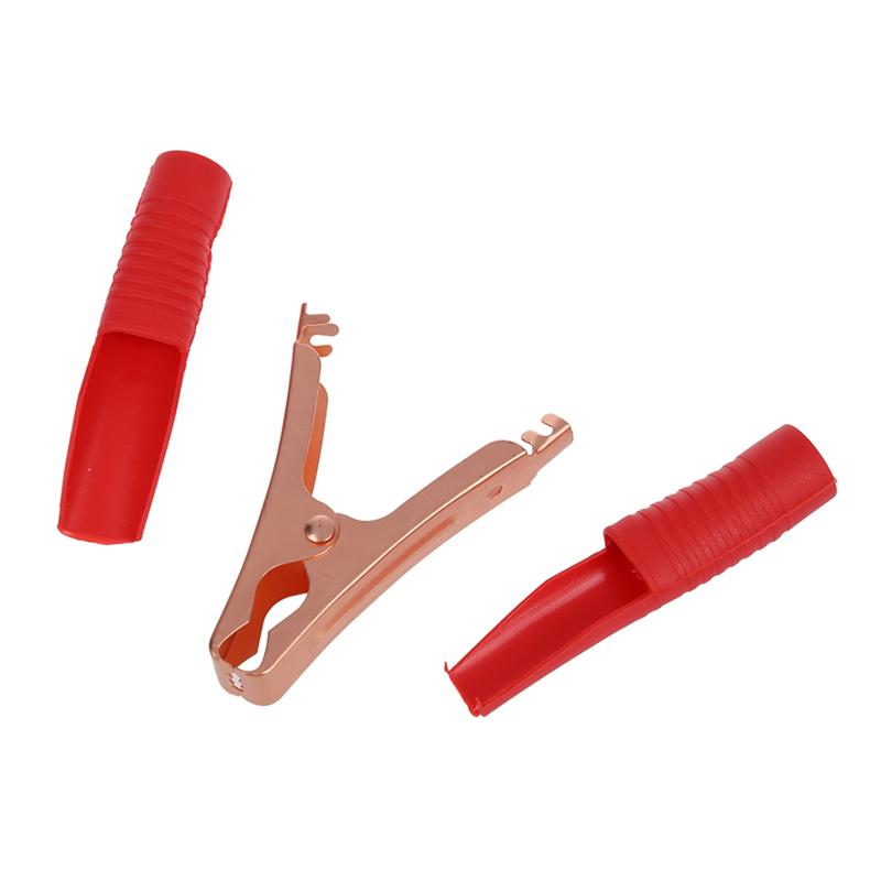 AT21-4X Car Alligator Clips Battery Clamps Crocodile Clip 100A Red+Black