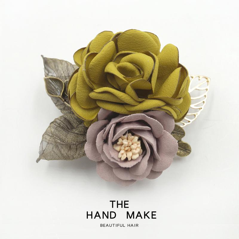 Koreanische Elegante Trockenblumenbrosche für Damen - Schlichtes Professionelles Pullover-Accessoire