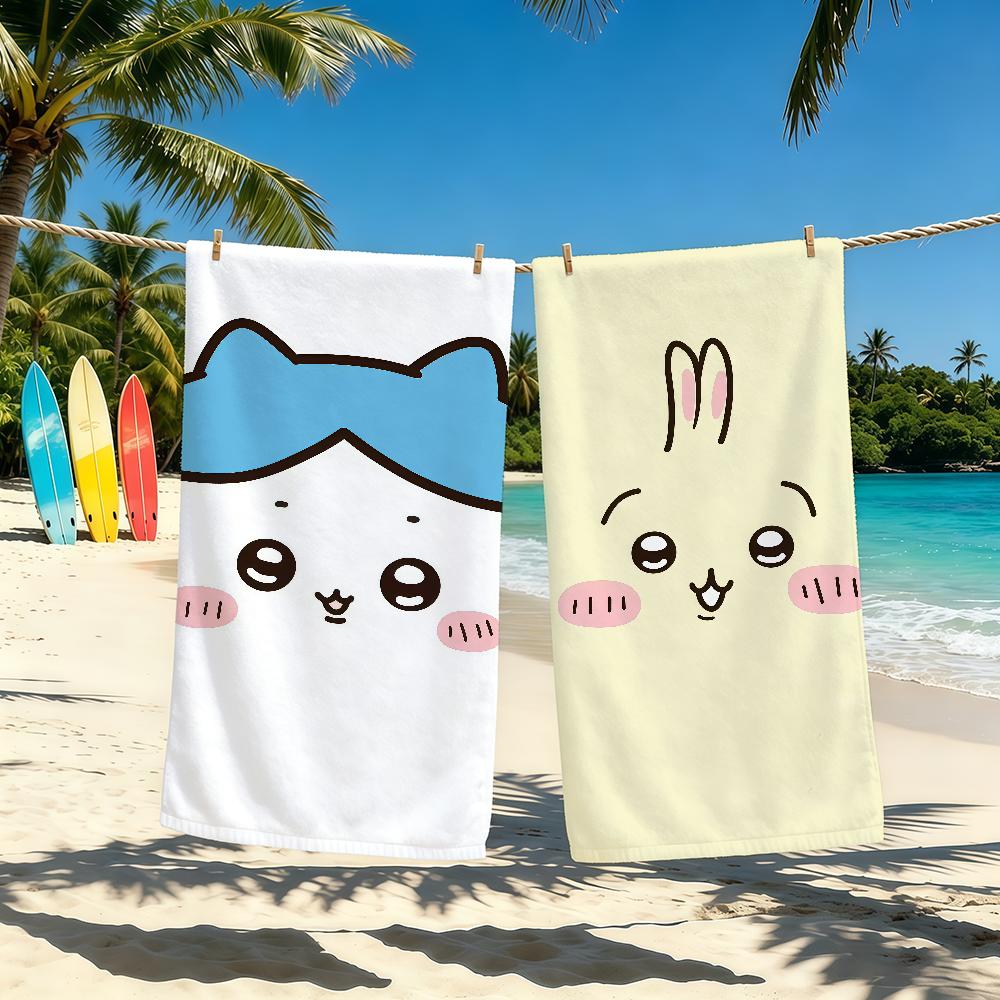 Meme Cute Cartoon C-Chiikawa-Es Towel For Outdoor Camping Beach Towel Super Absorbent Quick-Drying Summer Towel
