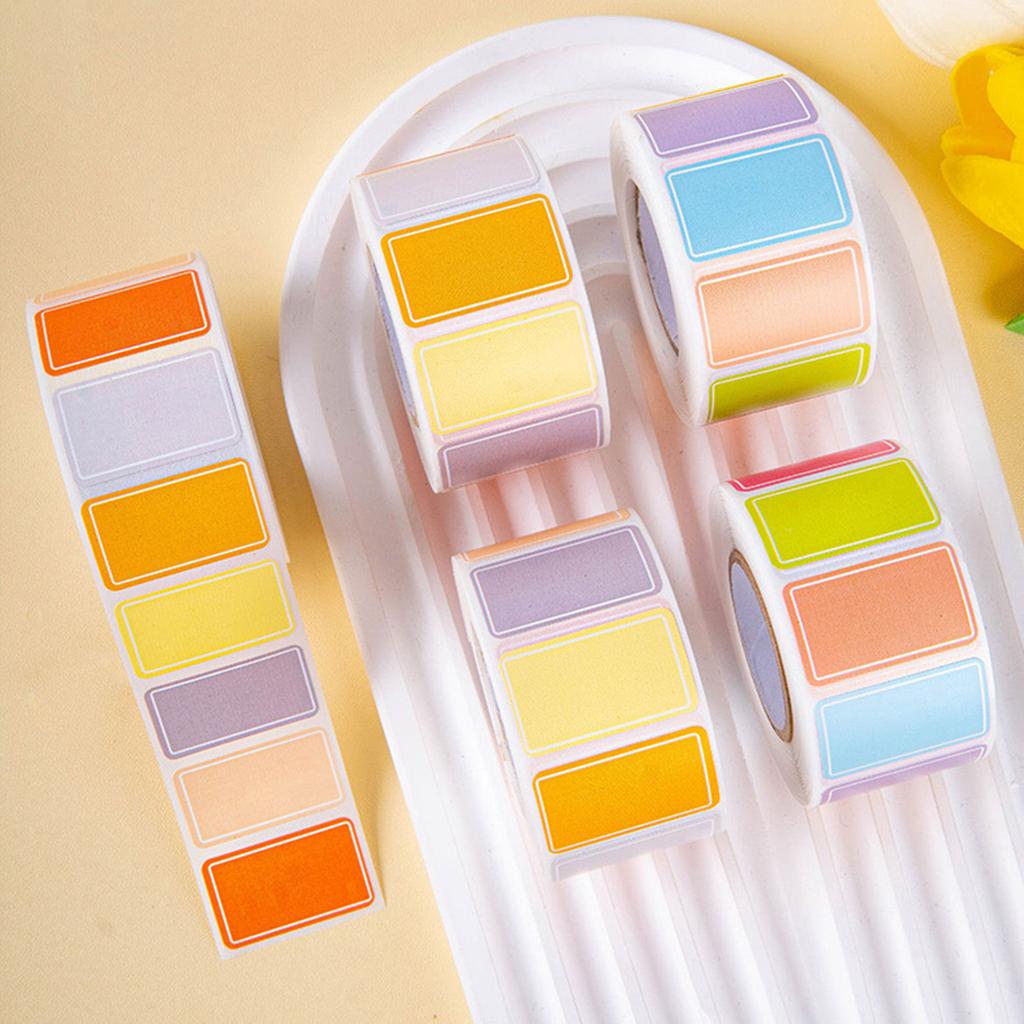 Handbeschreibbare Bunte Etiketten zum Basteln Scrapbooking Mehrzweckanwendung Mit Starkem Klebstoff