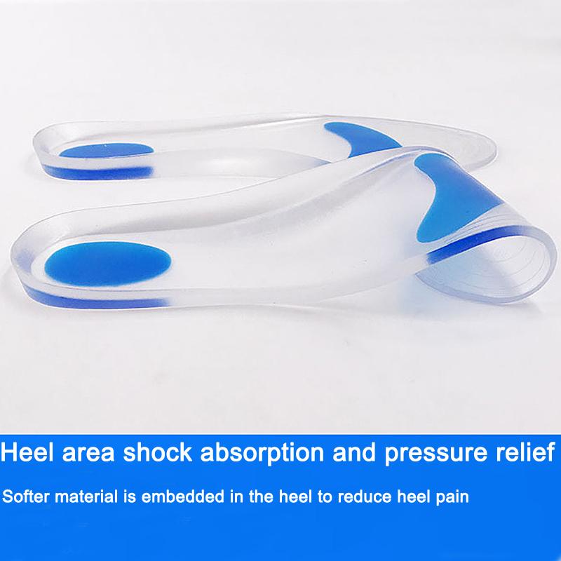 Silicon Orthopedic Insoles for Shoes Women Men Flat Feet Arch Support Shoe Pad Shock Absorption Plantar Fasciitis Relief Insoles