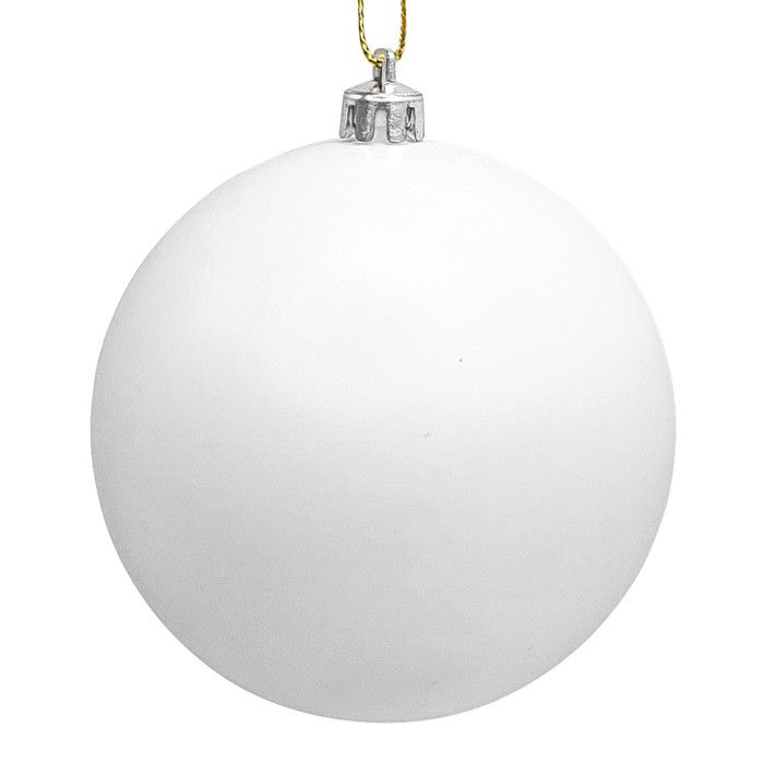 White Plastic Balls Diameter 8 Cm 3 Pieces