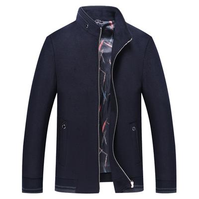 Autumn and Winter High-end Woolen Coat, Business Casual Middle-aged and Elderly Jacket