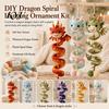 Easy Assembly Dragon Decor DIY Spiral Hanging Ornament Kit, Decorative Art Craft, Family Activity Craft Handmade Crochet Kit for Home Classroom