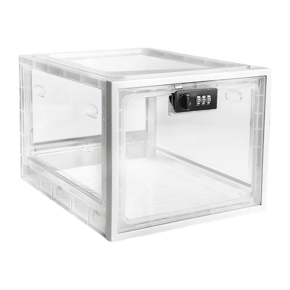 Refrigerator Food Transparent Storage Box With Combination Medicine Compact Mobile Sanitary Box Password Tablet Phone Lock