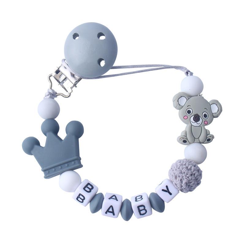 Baby Pacifier Clips Pacifier Chain Holder for Baby Teething Soother Chew Toy Clips