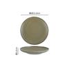 Kiln Changes Retro Ceramic Shallow Plate Steak Plate Sushi Plate Salad Plates Dessert Dish Molecular Cuisine Creative Tableware