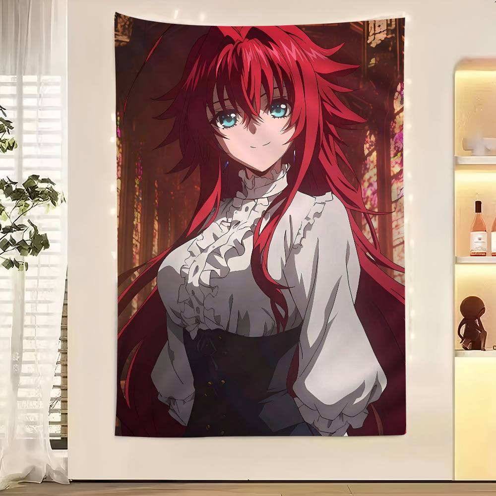 Anime High School DxD DIY Sticky Colorful Tapestry Wall Hanging Bohemian Wall Tapestries Mandala Wall Art Decor