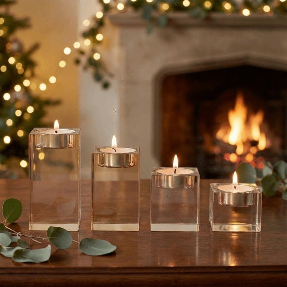 Romantic Candle Holders 4/6/8/10 CM Tealight Candlestick Creative Desktop Candlestick Home Party