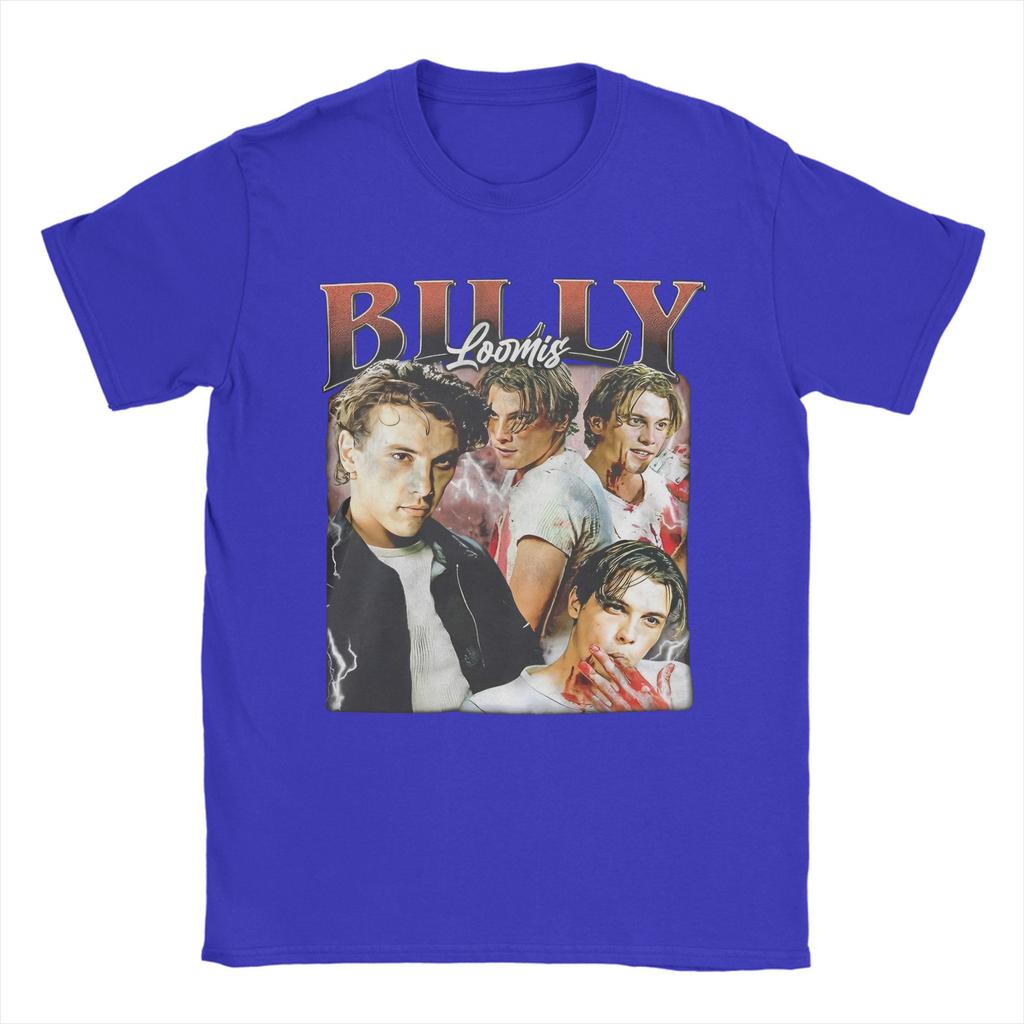 Mens TShirt Horror Movie Scream Billy Loomis Funny Pure Cotton Tee Shirt Short Sleeve  T Shirt Round Collar Tops Graphic