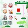 6Pcs Special Shape Pig Fridge Stickers Animal Diamond Art Magnets Decals Diamond Painting Fridge Magnet for Fridge Whiteboards