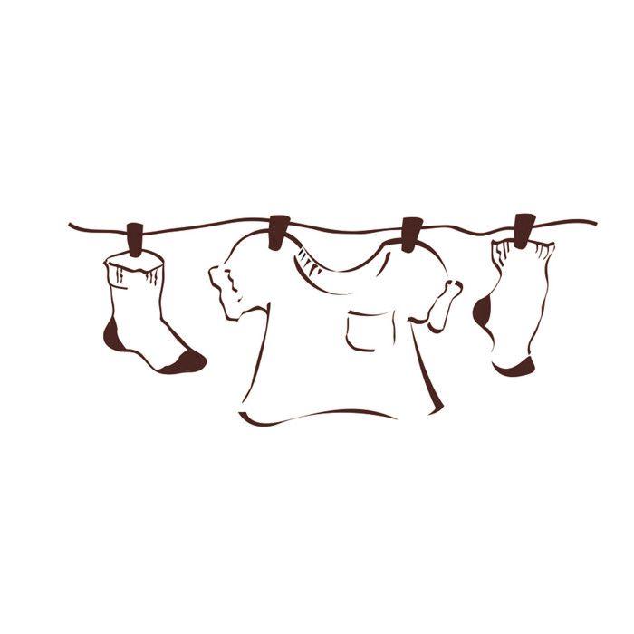 Tampon en bois Naissance layette