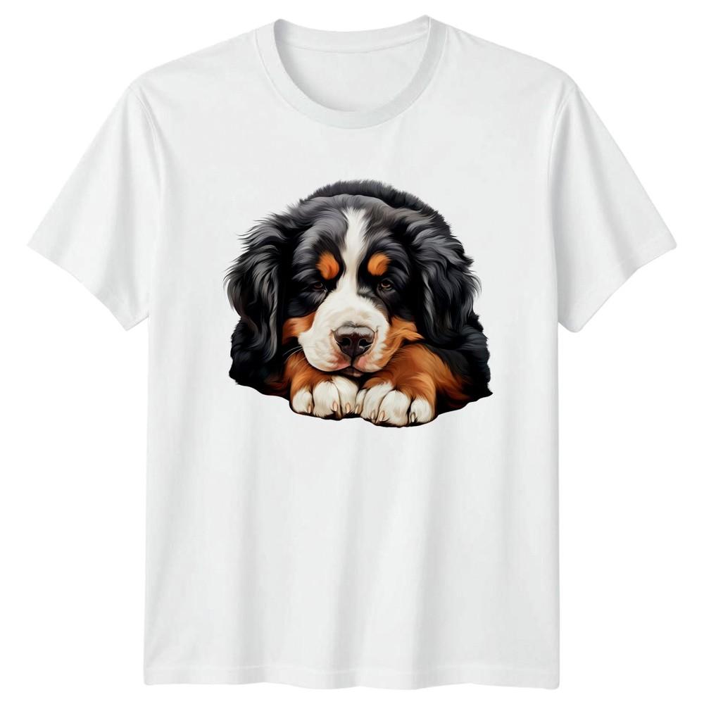 Bernese Mountain Dog Puppy Animals Dogs Unisexs TShirt Unisexs Graphic Tee S