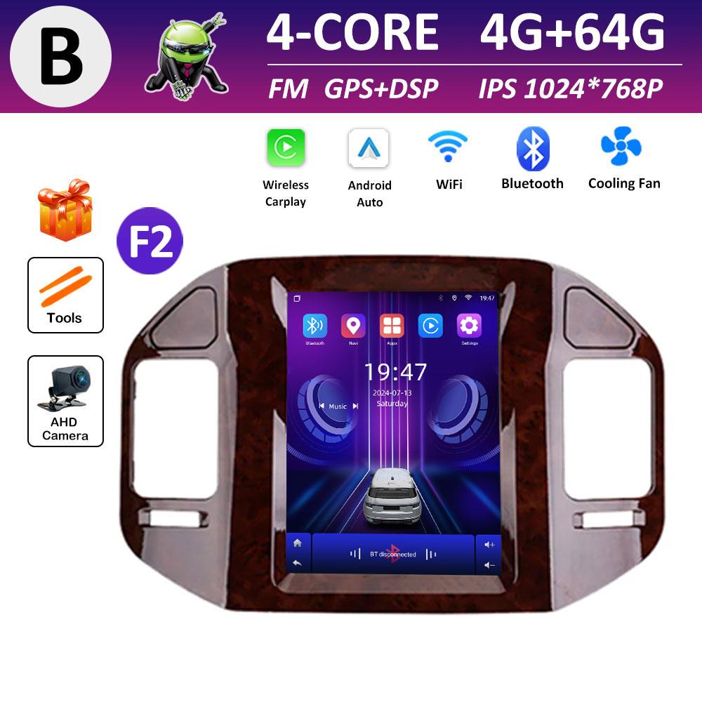 For Mitsubishi Pajero 3 V60 V68 V73 1999 2000 2001 2002 - 2006 DSP Stereo Android Intelligent System Navigation GPS IPS Screen