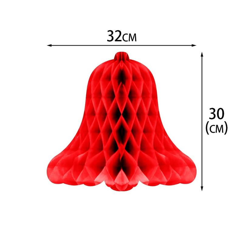 Christmas Party Decoration 3D Honeycomb Pendant Christmas Tree Honeycomb Ball Hanging Ornament Year Home Decor