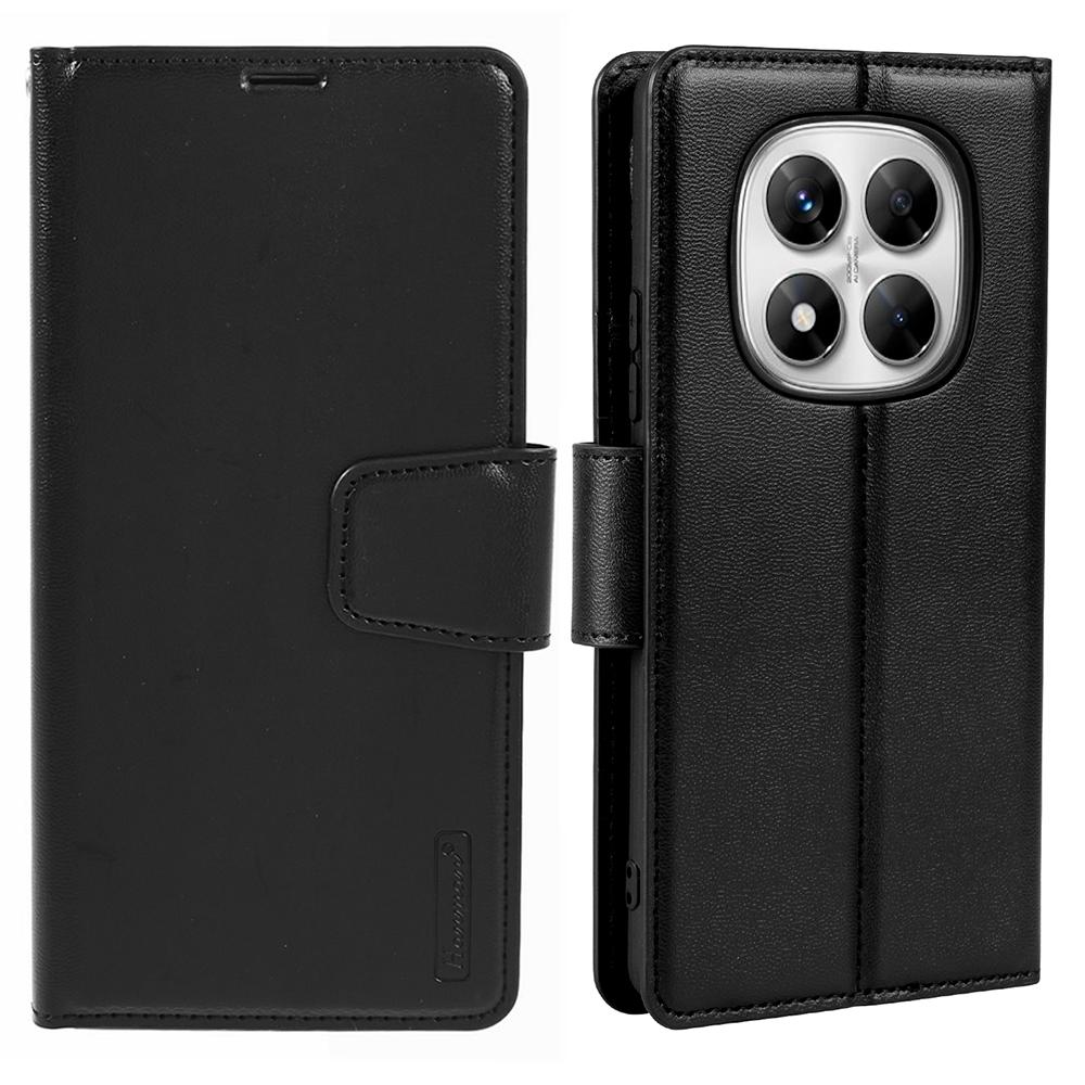 HANMAN Mill Series Phone Case for Xiaomi Redmi Note 14 Pro 5G/Note 14 Pro+ 5G/Poco X7 5G Wallet Stand PU Leather Cover