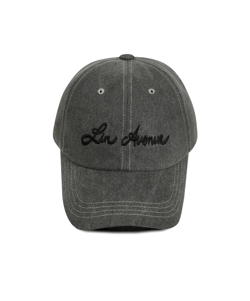 Linebinyu Pigment Ball Cap - Gray (Black)