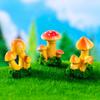 4 PCS Micro landscape DIY mushroom decoration set