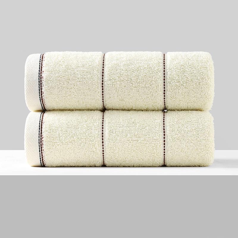 Soft, Absorbent Polyester-Cotton Towels - Thickened for Household Use, Face Wash, and Gifts