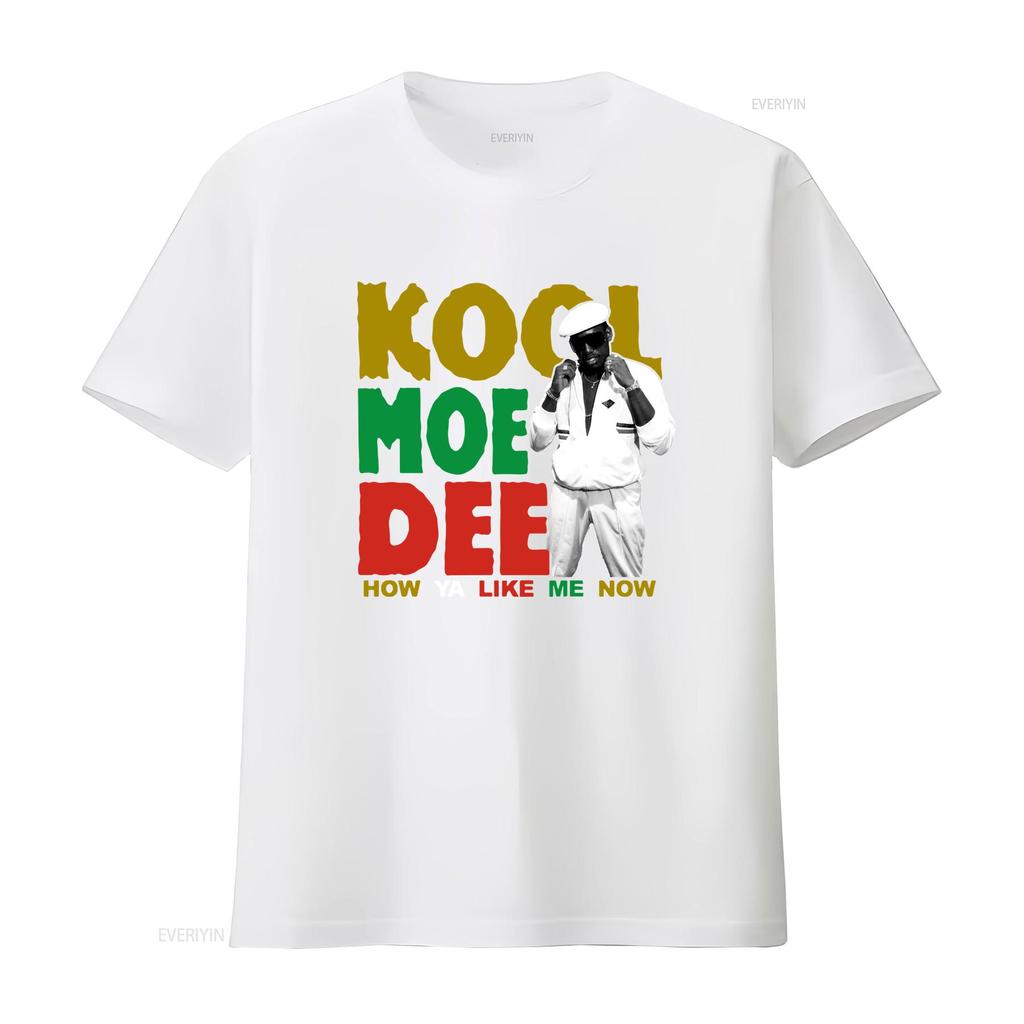 KOOL MOE DEE How Ya Like Me Now T shirt NEW LARGE ONLY vintage Washed Breathable streetwear Casual graphic designer clothes