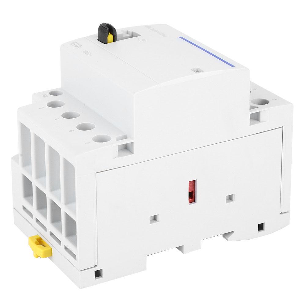 BCH8 40M 230V 4P 40A Household AC Modular Contactor with Manual Control Switch (4NC)